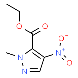 ethyl 1-methyl-4-nitro-1H-pyrazole-5-carboxylate Structure