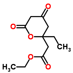 3-氧代庚二酸二乙酯结构式
