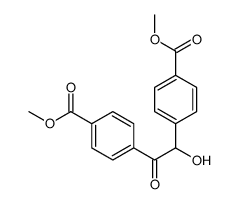 Benzoic acid, 4,4'-(1-hydroxy-2-oxo-1,2-ethanediyl)bis-, 1,1'-methyl ester Structure