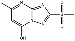 5-甲基-2-(甲基磺酰基)-[1,2,4]三唑并[1,5-a]嘧啶-7-醇结构式