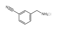 3-氨基甲基苯甲腈盐酸盐结构式