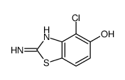 2-amino-4-chloro-1,3-benzothiazol-5-ol Structure