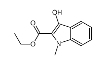 ethyl 3-hydroxy-1-methylindole-2-carboxylate Structure