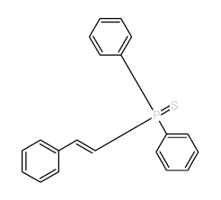 Phosphinesulfide, diphenyl(2-phenylethenyl)- Structure