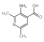 3-amino-2,6-dimethyl-pyridine-4-carboxylic acid Structure