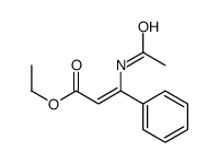 ethyl 3-acetamido-3-phenylprop-2-enoate结构式