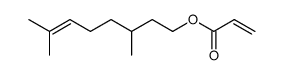 3,7-dimethyloct-6-en-1-yl acrylate Structure