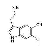 3-(2-aminoethyl)-6-methoxy-1H-indol-5-ol Structure