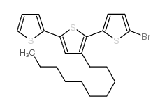 2-(5-bromothiophen-2-yl)-3-decyl-5-thiophen-2-ylthiophene结构式