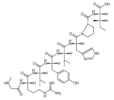 [Sar1Ile8]angiotensin II Structure
