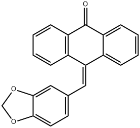 10-piperonylidene-9-anthrone Structure