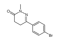 6-(4-bromophenyl)-2-methyl-4,5-dihydropyridazin-3-one结构式