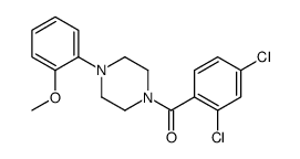(2,4-dichlorophenyl)-[4-(2-methoxyphenyl)piperazin-1-yl]methanone结构式