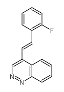4-[2-(2-fluorophenyl)ethenyl]cinnoline结构式