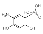 (5-amino-2,4-dihydroxy-phenyl)arsonic acid Structure