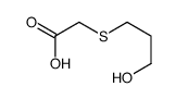2-(3-hydroxypropylsulfanyl)acetic acid Structure