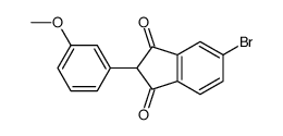 5-bromo-2-(3-methoxyphenyl)indene-1,3-dione Structure