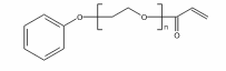 苯氧基聚乙二醇丙烯酸酯 (n=约2)结构式