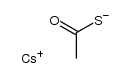 cesium thioacetate Structure