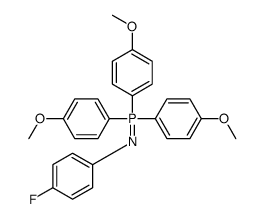 (4-fluorophenyl)imino-tris(4-methoxyphenyl)-λ5-phosphane结构式