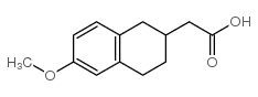 (6-METHOXY-1,2,3,4-TETRAHYDRO-NAPHTHALEN-2-YL)-ACETIC ACID Structure