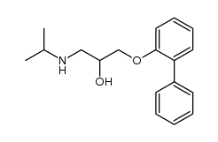 3-(2-Phenyl-phenoxy)-1-isopropylamino-propanol-(2)结构式