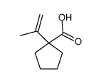 1-prop-1-en-2-ylcyclopentane-1-carboxylic acid结构式