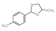 1,3-Dioxolane,4-methyl-2-(4-methylphenyl)-结构式