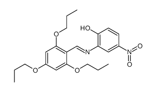 4-nitro-2-[[(2,4,6-tripropoxyphenyl)methylene]amino]phenol structure