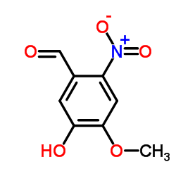 5-Hydroxy-4-methoxy-2-nitrobenzaldehyde Structure