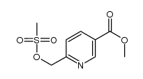 methyl 6-{[(methylsulfonyl)oxy]methyl}pyridine-3-carboxylate结构式