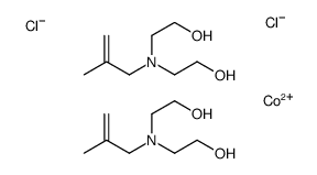 cobalt(2+),2-[2-hydroxyethyl(2-methylprop-2-enyl)amino]ethanol,dichloride Structure