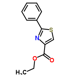 2-苯基噻唑-4-甲酸乙酯结构式