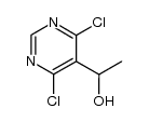 1-(4,6-dichloro-pyrimidin-5-yl)ethanol结构式