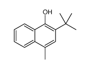2-tert-butyl-4-methylnaphthalen-1-ol结构式