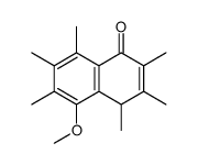 5-methoxy-2,3,4,6,7,8-hexamethyl-4H-naphthalen-1-one结构式