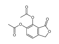 (4-acetyloxy-3-oxo-1H-2-benzofuran-5-yl) acetate结构式