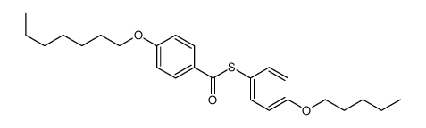 S-(4-pentoxyphenyl) 4-heptoxybenzenecarbothioate Structure