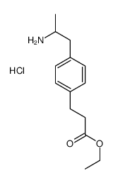 ethyl 3-[4-(2-aminopropyl)phenyl]propanoate,hydrochloride结构式