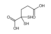 2,2-bis(sulfanyl)pentanedioic acid Structure