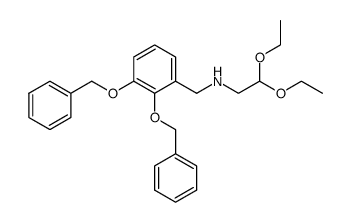 N-2,3-dibenzyloxybenzylaminoacetaldehyde diethyl acetal Structure
