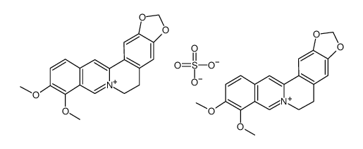 berberine sulfate trihydrate structure