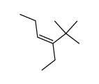 (Z)-3-ethyl-2,2-dimethyl-hex-3-ene结构式