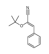 2-[(2-methylpropan-2-yl)oxy]-3-phenylprop-2-enenitrile结构式