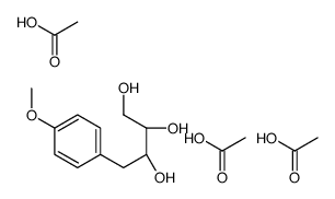 acetic acid,(2R,3R)-4-(4-methoxyphenyl)butane-1,2,3-triol结构式