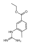 ethyl 3-guanidino-4-methylbenzoate结构式