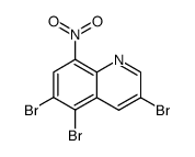 3,5,6-tribromo-8-nitro-quinoline结构式