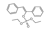 phosphoric acid 1,2-diphenyl-vinyl ester diethyl ester结构式