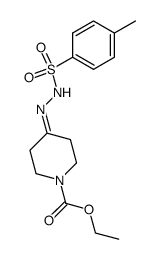 4-[(toluene-4-sulfonyl)-hydrazono]-piperidine-1-carboxylic acid ethyl ester Structure