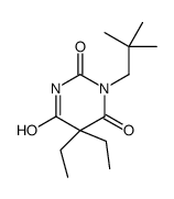 5,5-Diethyl-1-(2,2-dimethylpropyl)barbituric acid结构式
